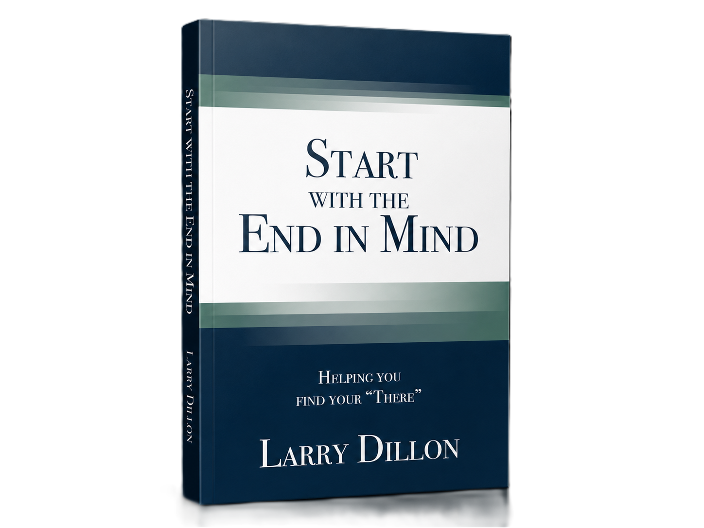 Start With the End in Mind 3D book mockup